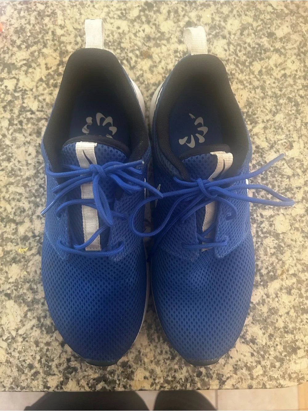 Youth Nike Royal Blue Mesh Golf Shoes